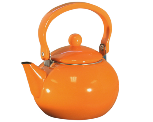 Harvest Orange Tea Kettle – 2 Qt - The Teapot Shoppe, Inc.