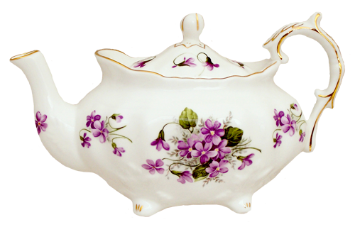 Violets Teapot by Berta Hedstrom