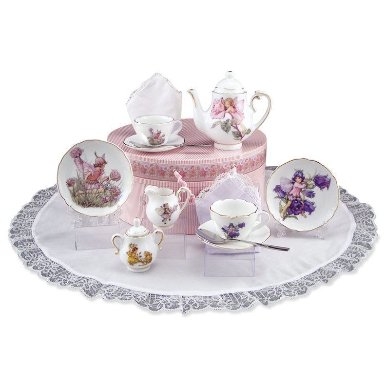 Flower Fairies Medium Tea Set in a Hat Box