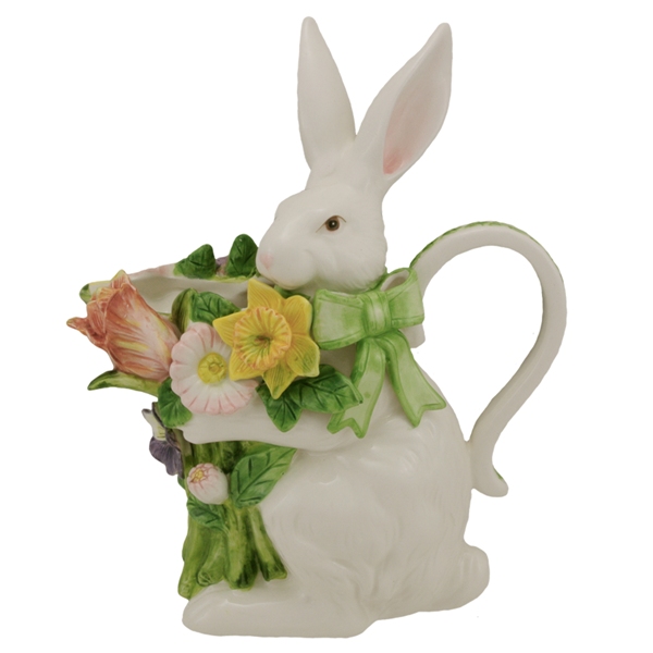 Kaldun and Bogle Spring Bunny Pitcher - The Teapot Shoppe, Inc.