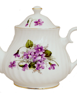 Berta Hedstrom Pansy Heirloom Bone China Teapot