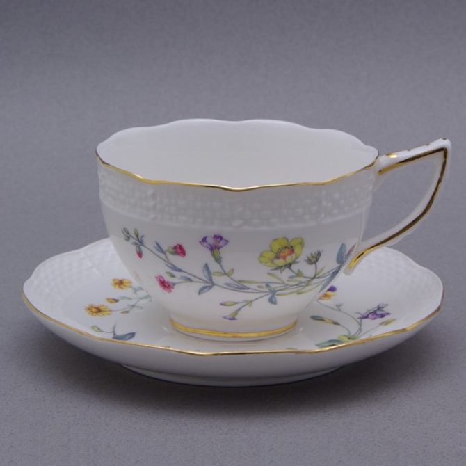 Miss Caroline’s Wildflower Cup and Saucer – 4 Sets - The Teapot Shoppe ...