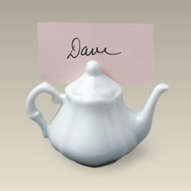 Teapot Place Card Holder Set of 4 The Teapot Shoppe, Inc.