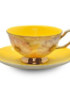 Real Yellow Chintz Cup and Saucer