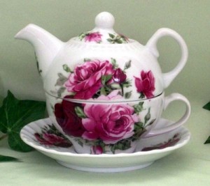 Fielder Keepsakes Summer Rose Tea for One - The Teapot Shoppe, Inc.