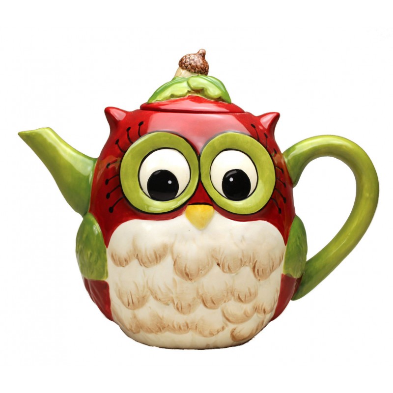 Christmas Owl Teapot