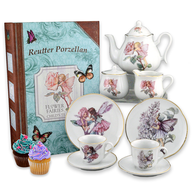 Flower Fairies Large Tea Set in Story Book Case