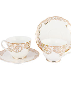 Gold Lace Cup and Saucer Set