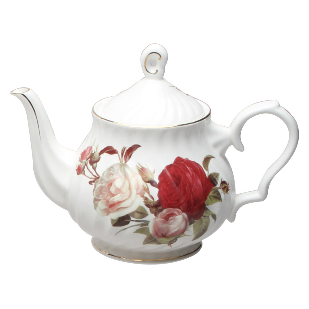 Abundant Bloom Porcelain Teapot